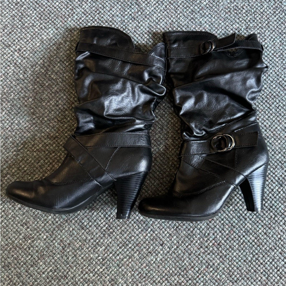 Black High Heel Boots